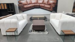 Stunning Beige Fabric Linen 3 seaters