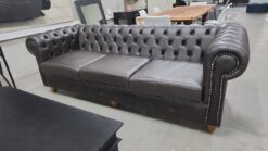 Full Genuine Leather chesterfield 3 seater