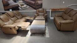 Rochester Full Genuine Lether 3 action recliner set