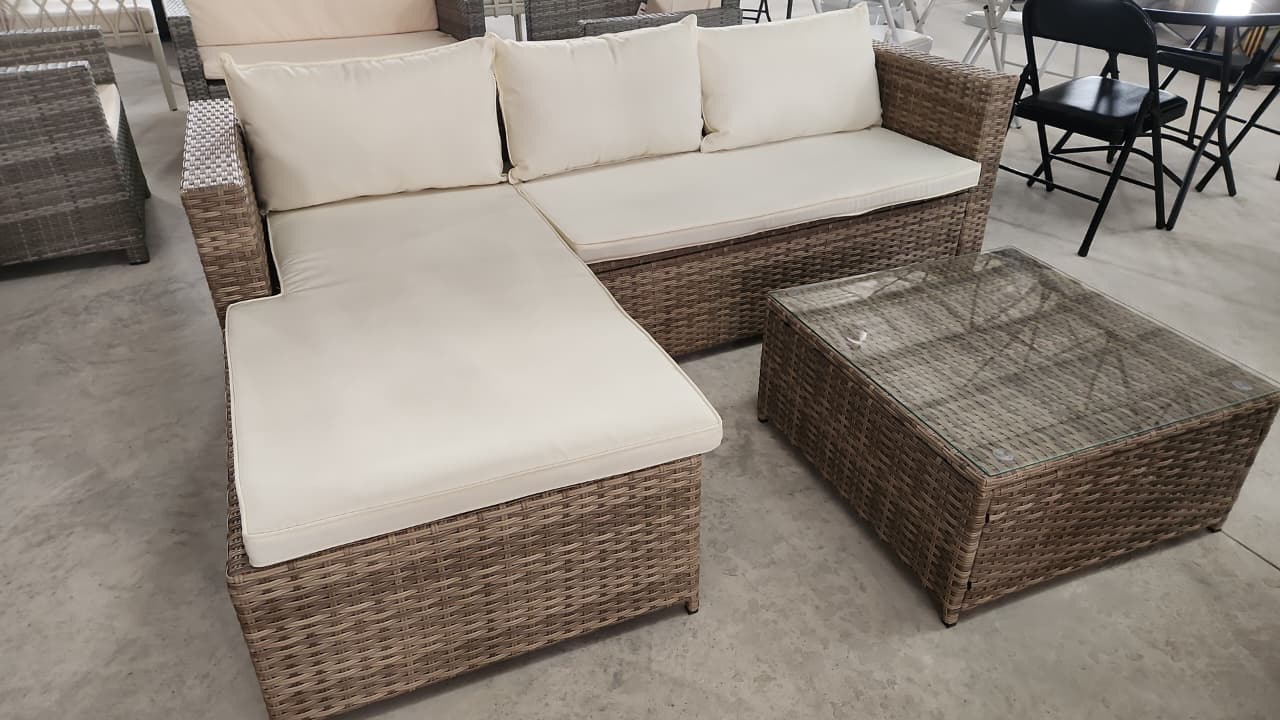 New Houston wicker L-shape Patio set
