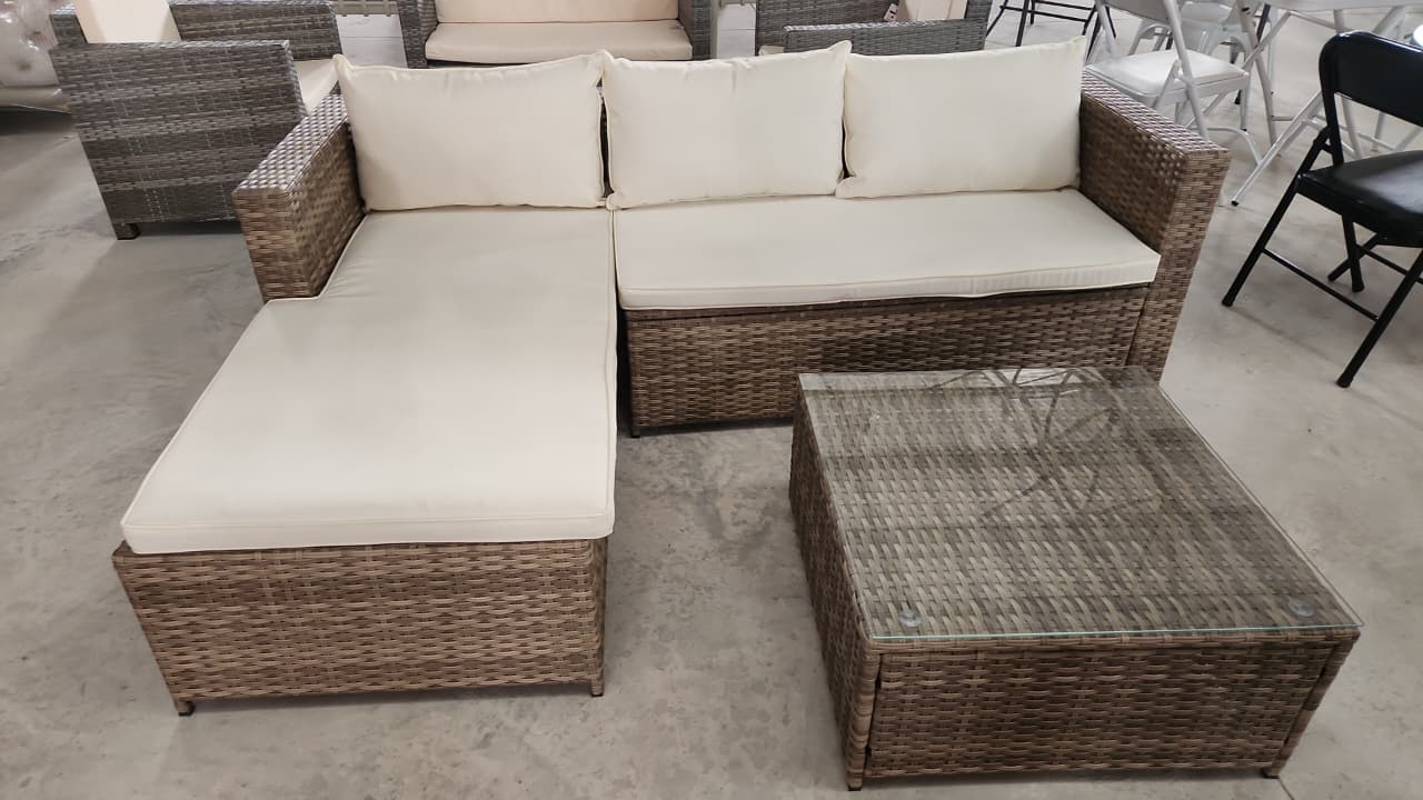 New Houston wicker L-shape Patio set - Image 2
