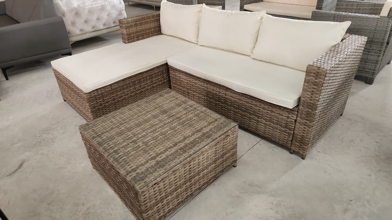 New Houston wicker L-shape Patio set - Image 3