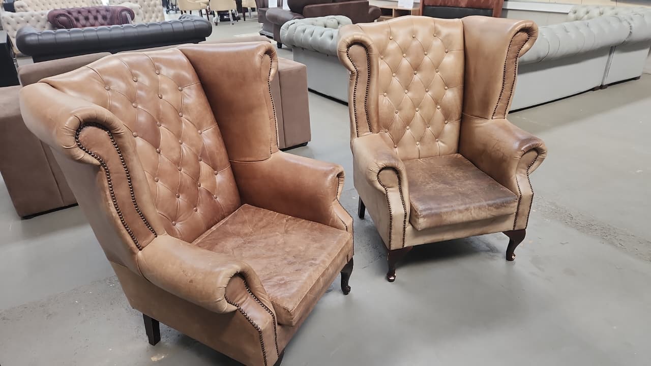 Whetherlys full genuine leather wingbacks - Image 3