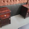2 Whetherlys hard wood pedestals
