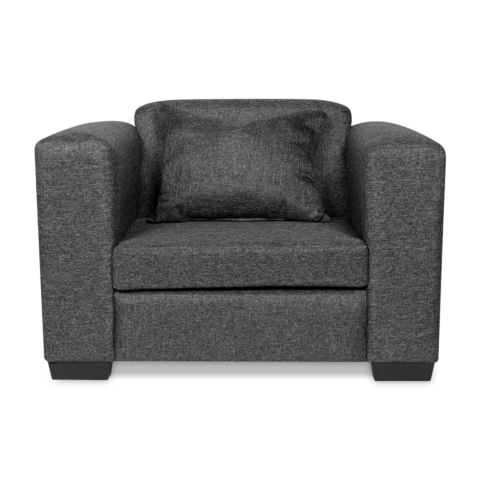 New Moscow Dark Grey 3 Piece Fabric Lounge suite - Image 3