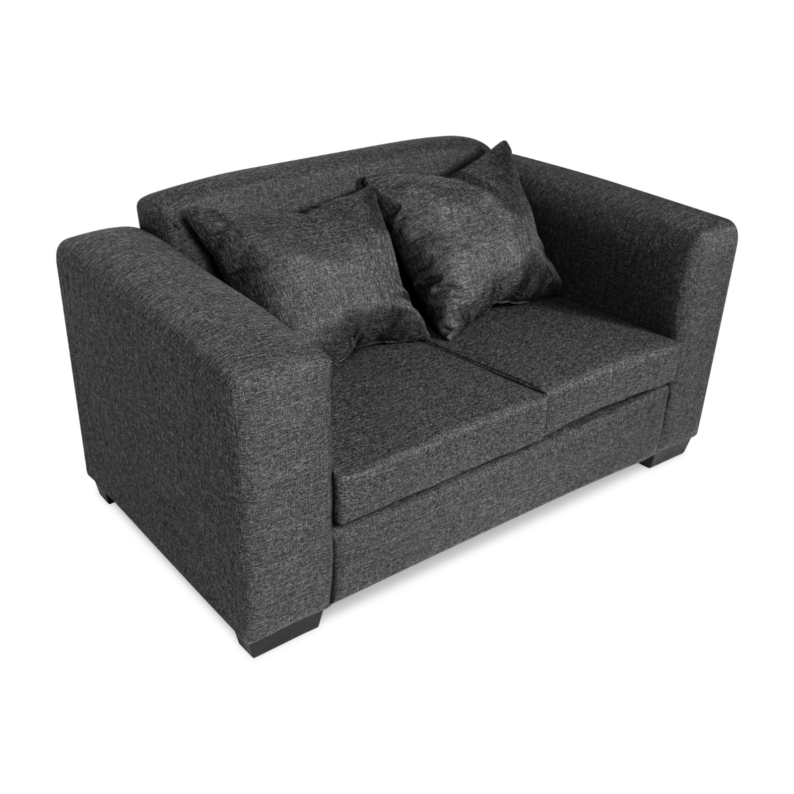 New Moscow Dark Grey 3 Piece Fabric Lounge suite - Image 2
