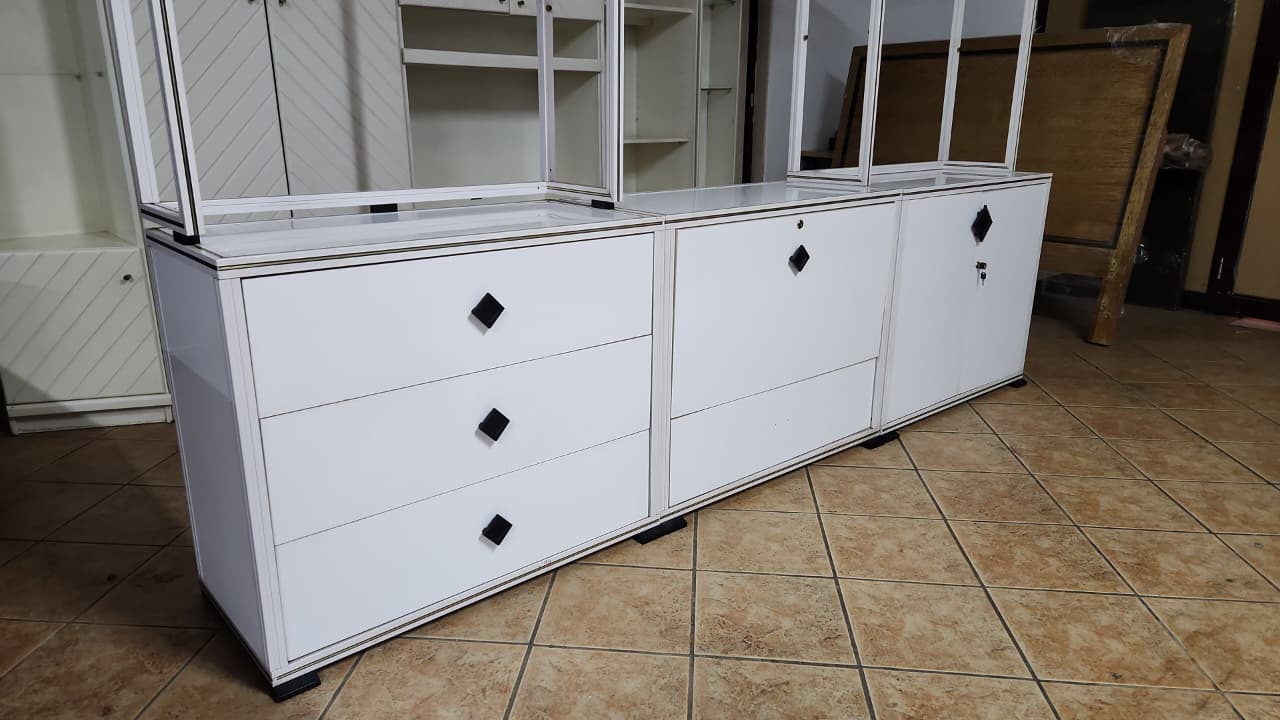 White Buffet and Sideboard combo by Pierre Vandel