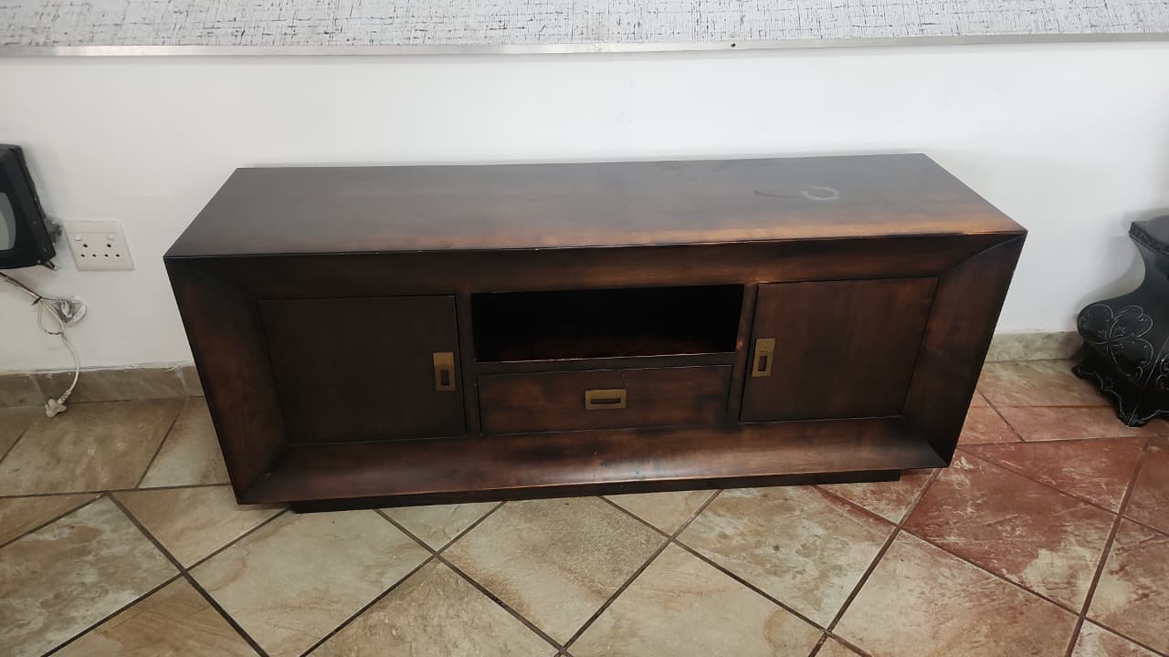 Coricraft Dark Brown Plasma Stand - Image 3